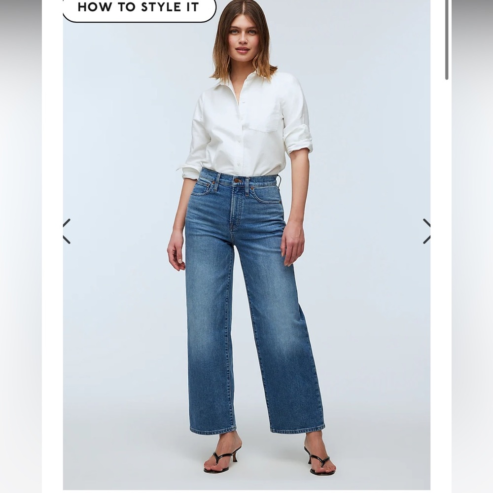 COPY - Madewell the perfect vintage wide drop jeans size 29